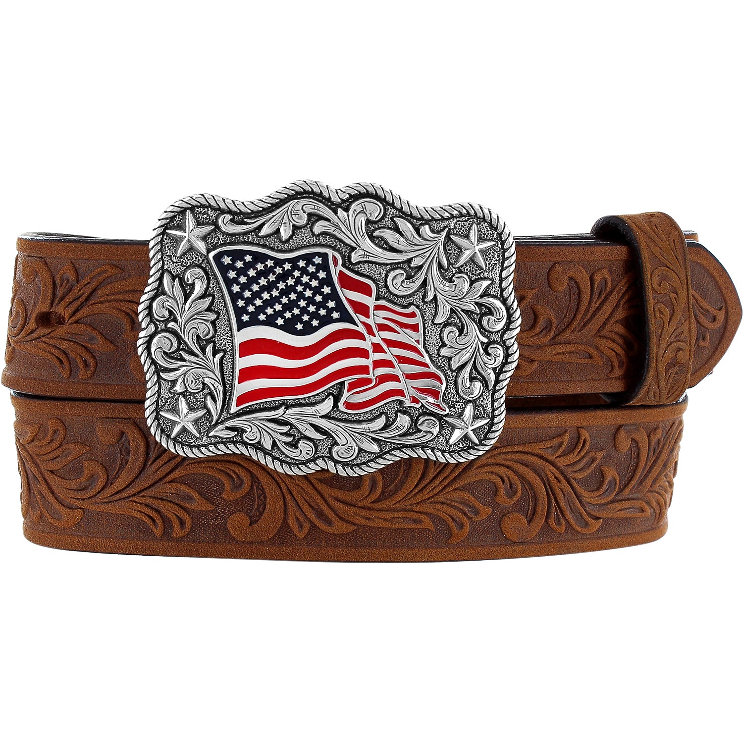 Kid's American Pride Belt - Brown