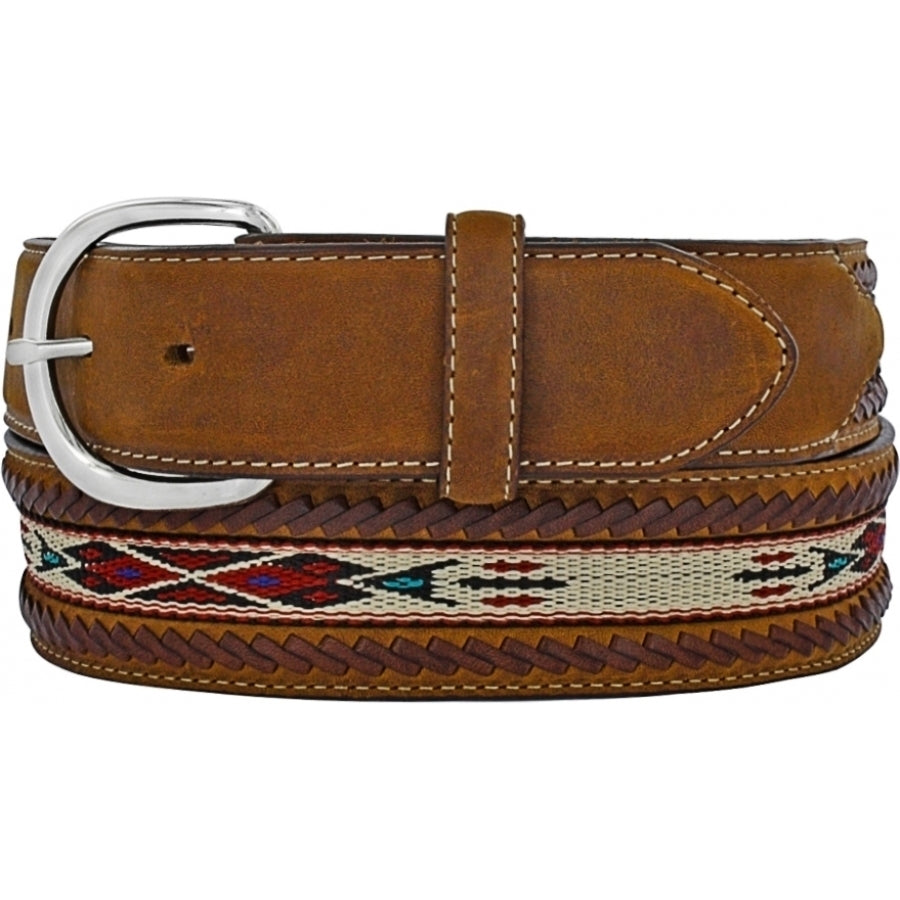 Men's Laced Edge Horse Hair Ribbon Belt