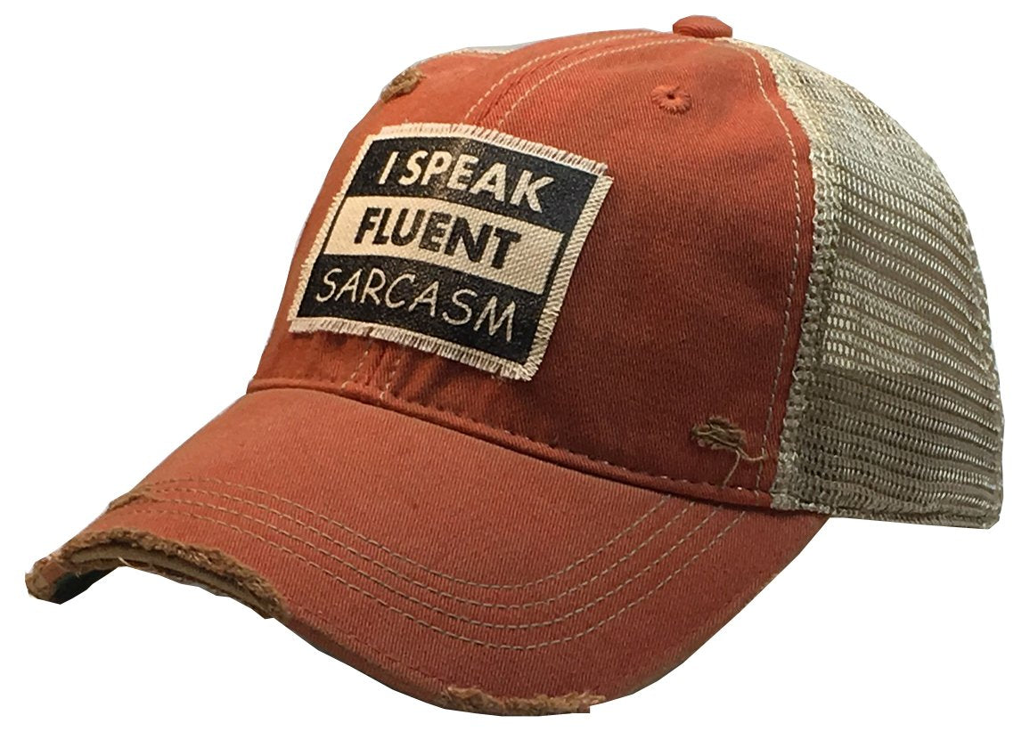 Vintage Life "I Speak Fluent Sarcasm" Trucker Cap