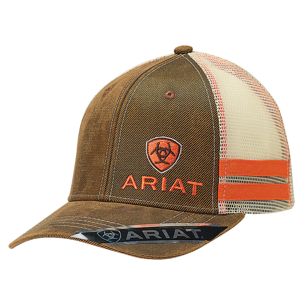 Ariat Men's Brown Oilskin Ballcap