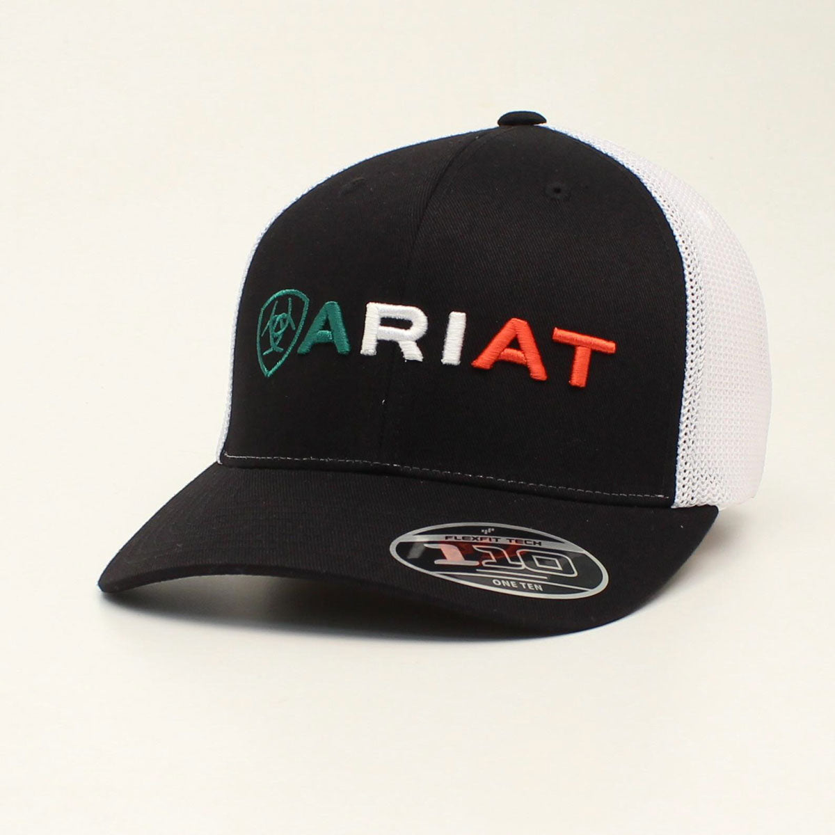 Ariat Men's Mexican Flag Black Cap