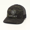 Ariat Men's Trucker Black Camo Ball Cap