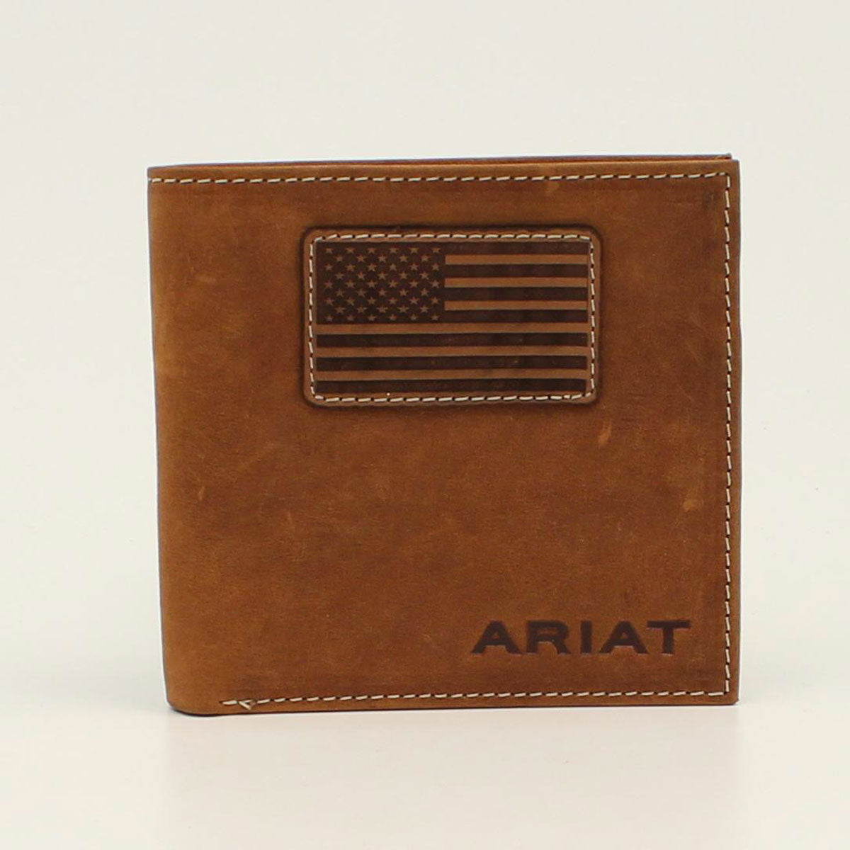 Ariat Men's Flag Patch Logo Bifold Wallet