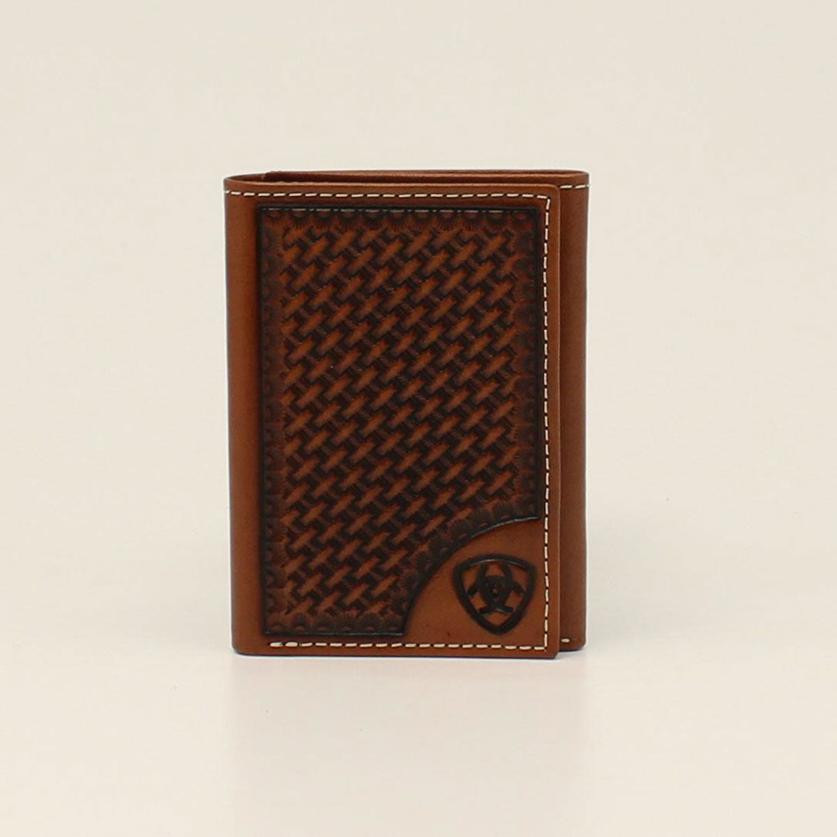 Ariat Men's Basketweave Trifold Wallet