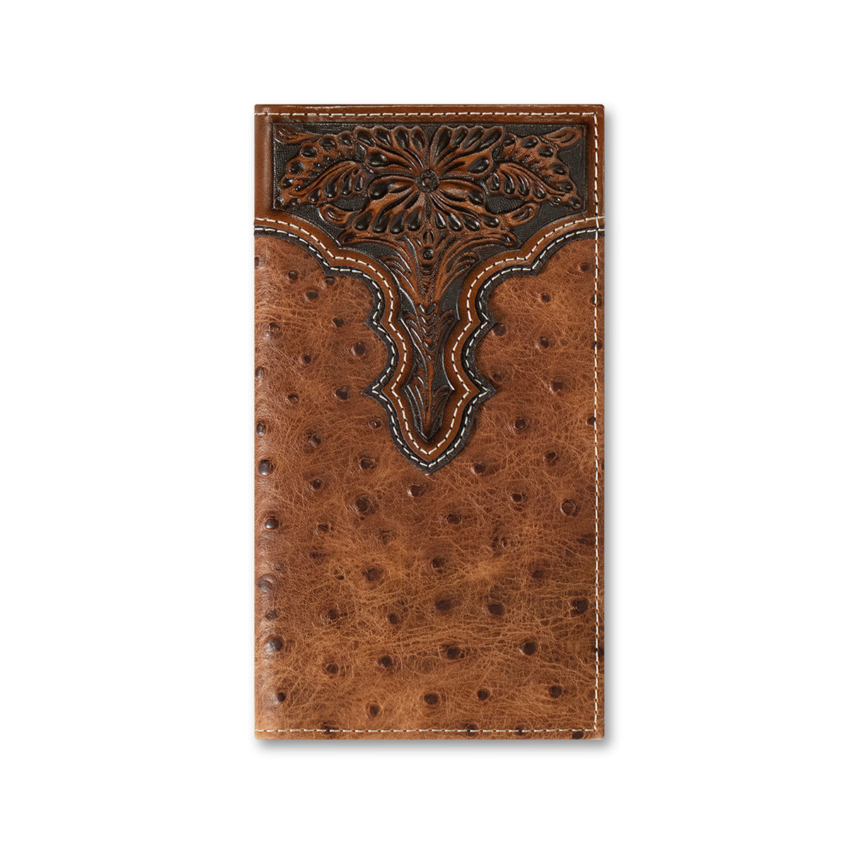 Ariat Men's Ostrich Embossed Rodeo Wallet
