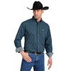 Wrangler Men's George Strait Paisley Long Sleeve Shirt