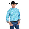 Wrangler Men's George Strait Plaid Long Sleeve Shirt