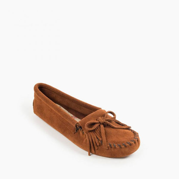 Minnetonka Moccasin Kilty Softsole - Brown - Centerville Western Store