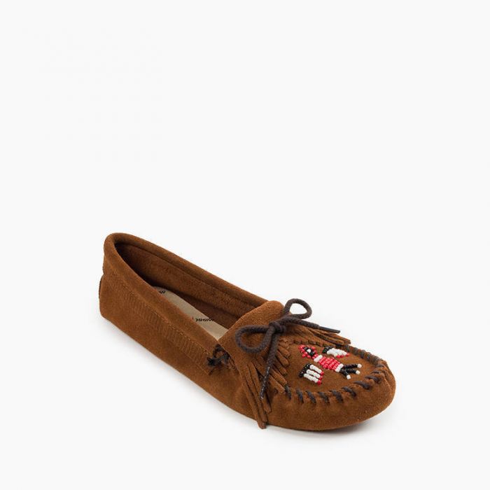 Minnetonka Moccasin Thunderbird Softsole - Brown