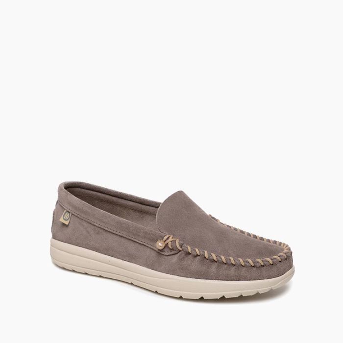 Minnetonka Moccasin Discover Classic Grey Centerville Western