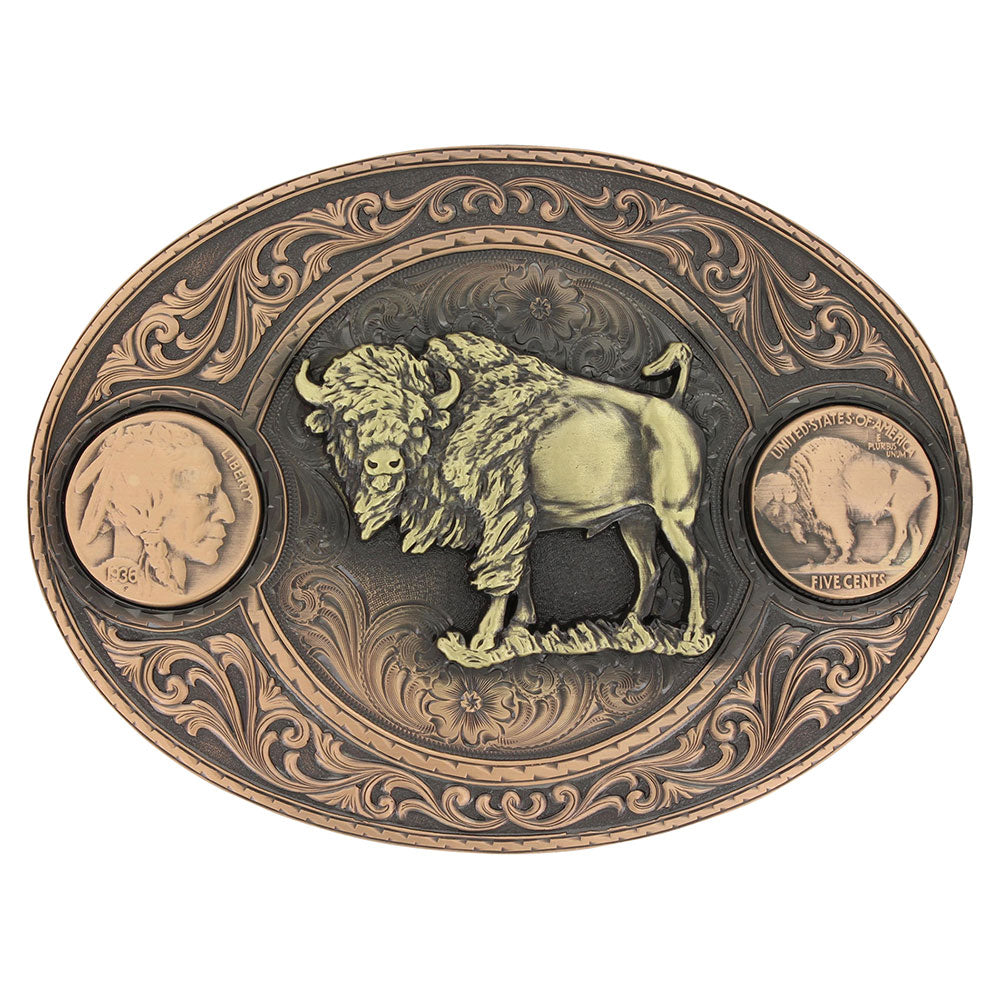 Montana Silversmith Miner's Buffalo Indian Head Buckle