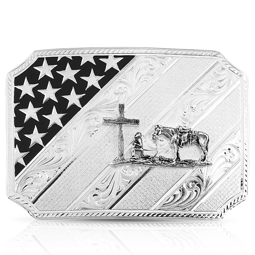 Montana Silversmith All American Christian Cowboy Buckle