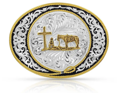 Montana Silversmith Ranch Rope Christian Cowboy Buckle