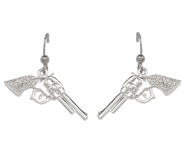 Montana Silversmith Cowgirl Pistols Drop Earrings