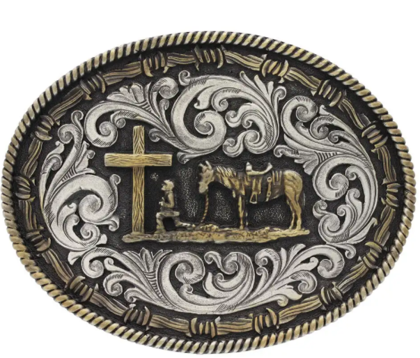 Montana Silversmith Christian Cowboy Attitude Buckle
