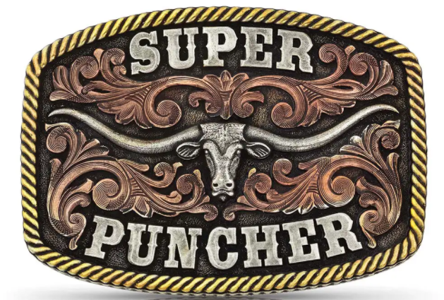 Montana Silversmith Dale Brisby Super Puncher Longhorn Buckle