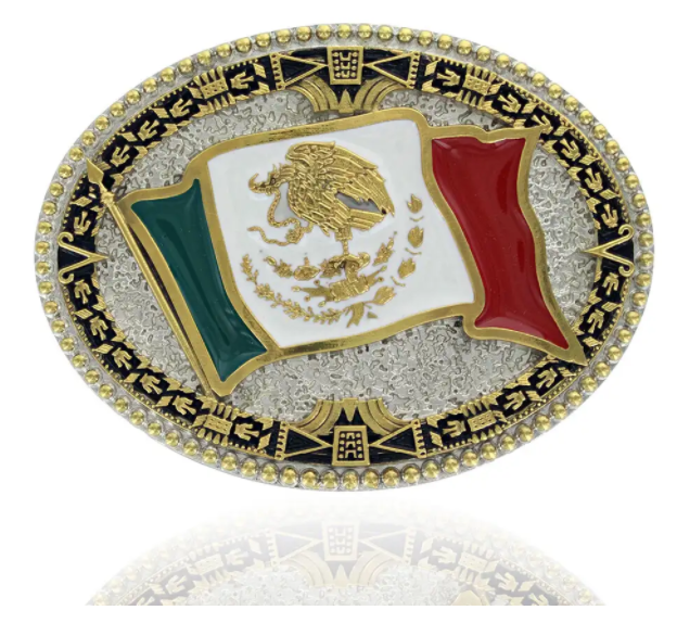 Montana Silversmith Grand Mexican Flag Attitude Buckle
