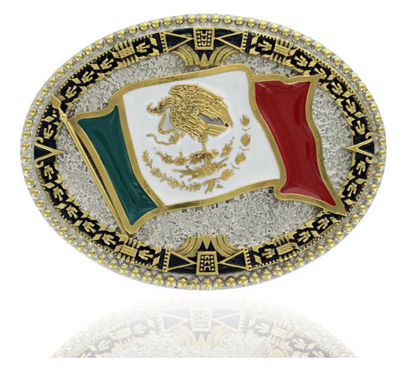 Montana Silversmith Grand Mexican Flag Attitude Buckle