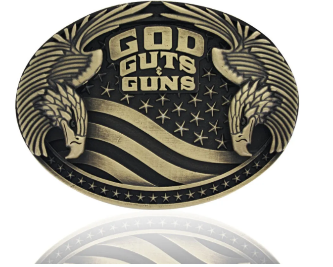 Montana Silversmith God, Guts & Guns Belt Buckle