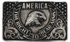 Montana Silversmith Eagle Arms Patriotic Belt Buckle