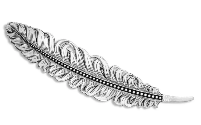 Montana Silversmith Antiqued Montana Feather Barrette