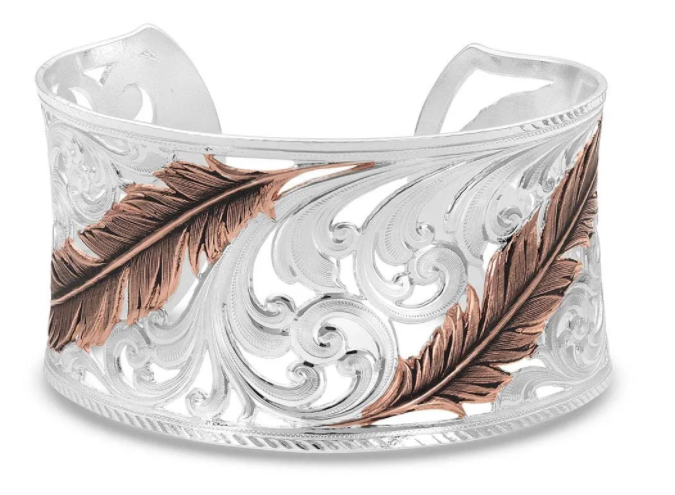 Montana Silversmith Heavenly Whispers Feather Cuff Bracelet