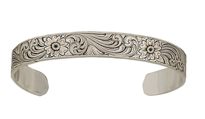 Montana Silversmith Antiqued Montana Classic Engraved Narrow Cuff Bracelet