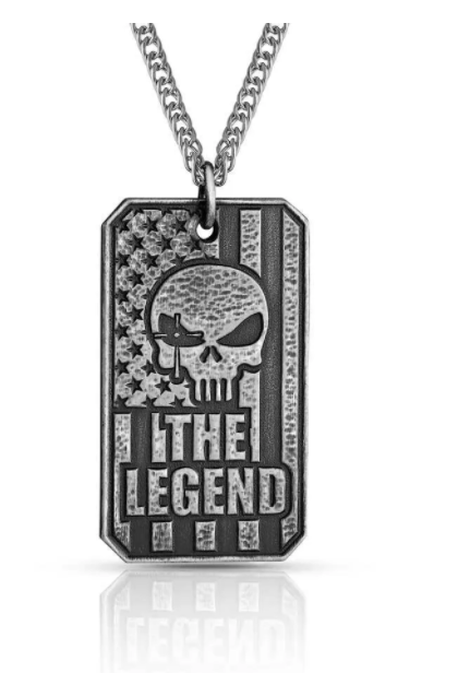 Montana Silversmith The Legend Chris Kyle Glory Dog Tag Necklace