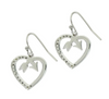 Montana Silversmiths Follow Your Arrow Opal Heart Earrings