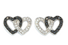 Montana Silversmith Black Crystal Double Heart Earrings