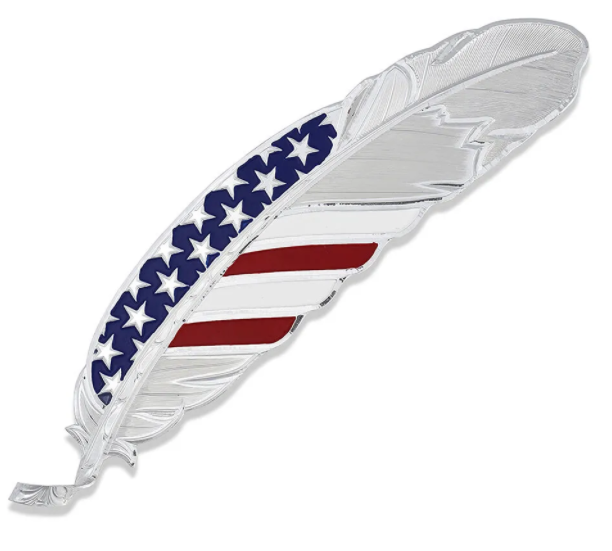 Montana Silversmith Stars & Stripes USA Flag Hat Feather