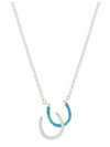 Montana Silversmith River Lights Double Horseshoe Opal Necklace