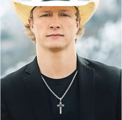Cowboy cross necklace discount