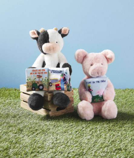 Mud Pie Farm Book Plush