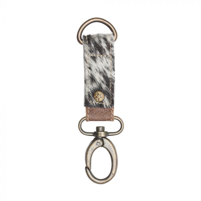Myra Bag Black & White Key Fob