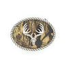 Nocona Oval Camo Deer Skull Belt Buckle