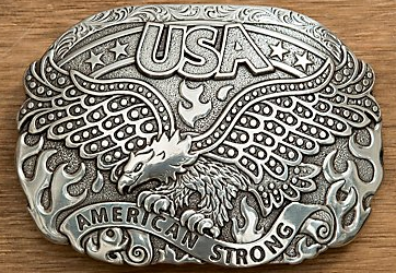 Nocona America Strong Soaring Eagle Belt Buckle