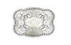 Nocona Antique Silver Horsehead Belt Buckle
