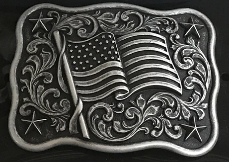 Nocona by M&F American Flag Belt Buckle