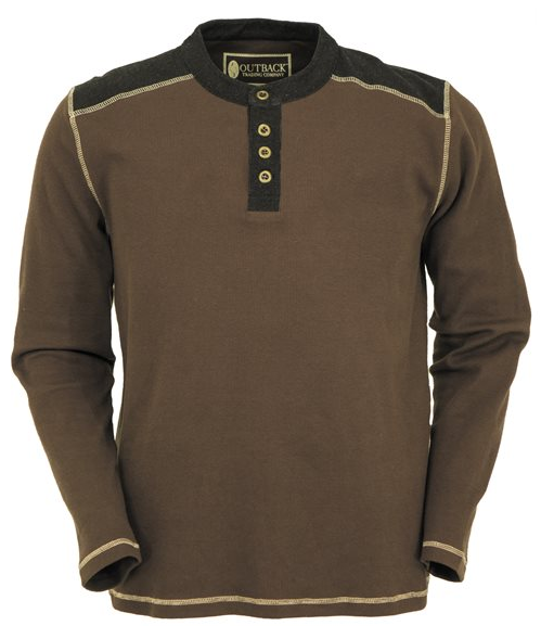 Outback Trading Men's Pike Thermal Henley - Centerville Western Store