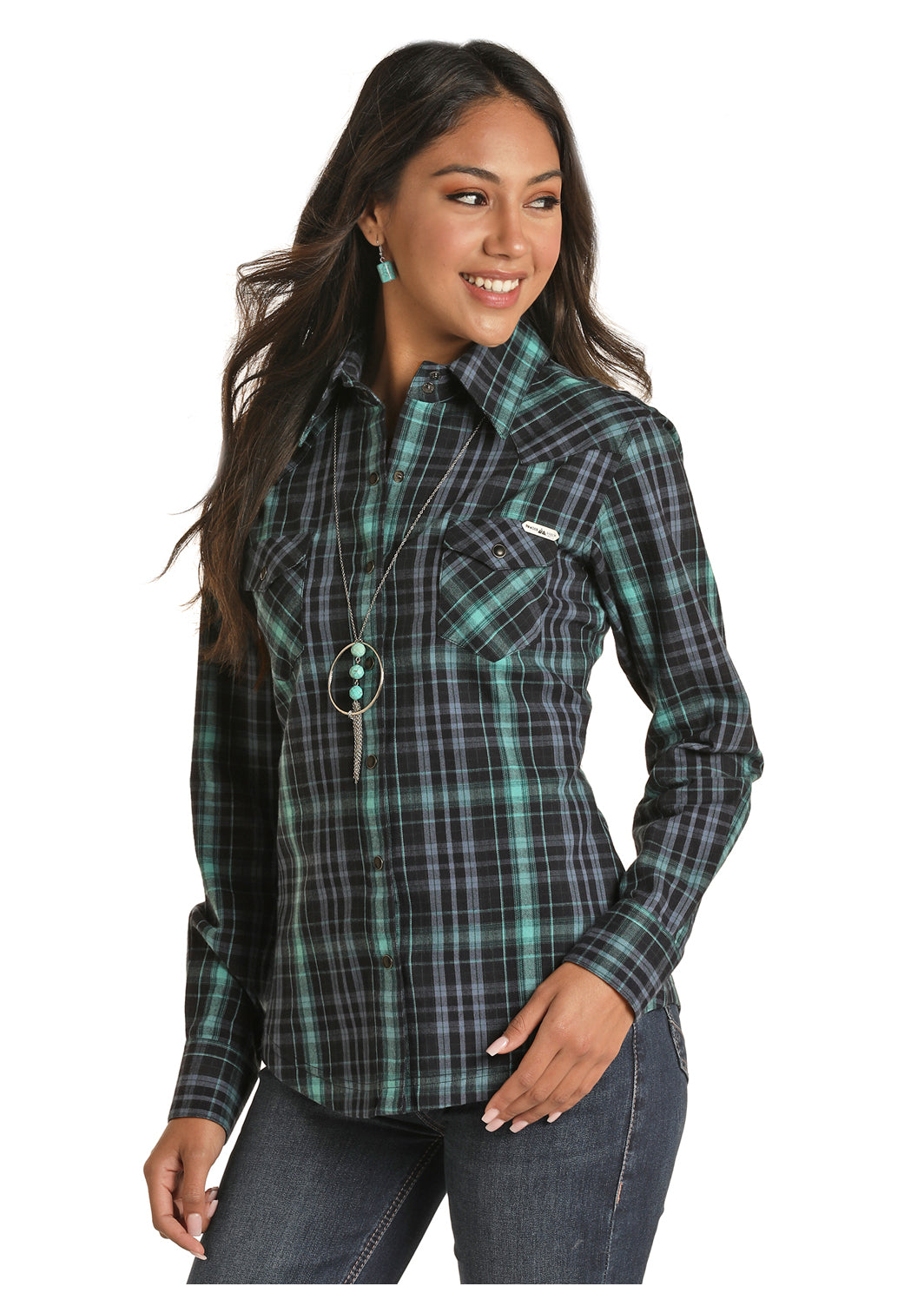 Elan Black and Green Flannel