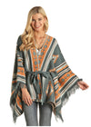 Panhandle Women's Poncho with Self Belt
