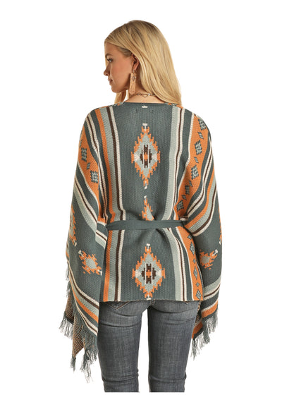 Panhandle Women's Poncho with Self Belt