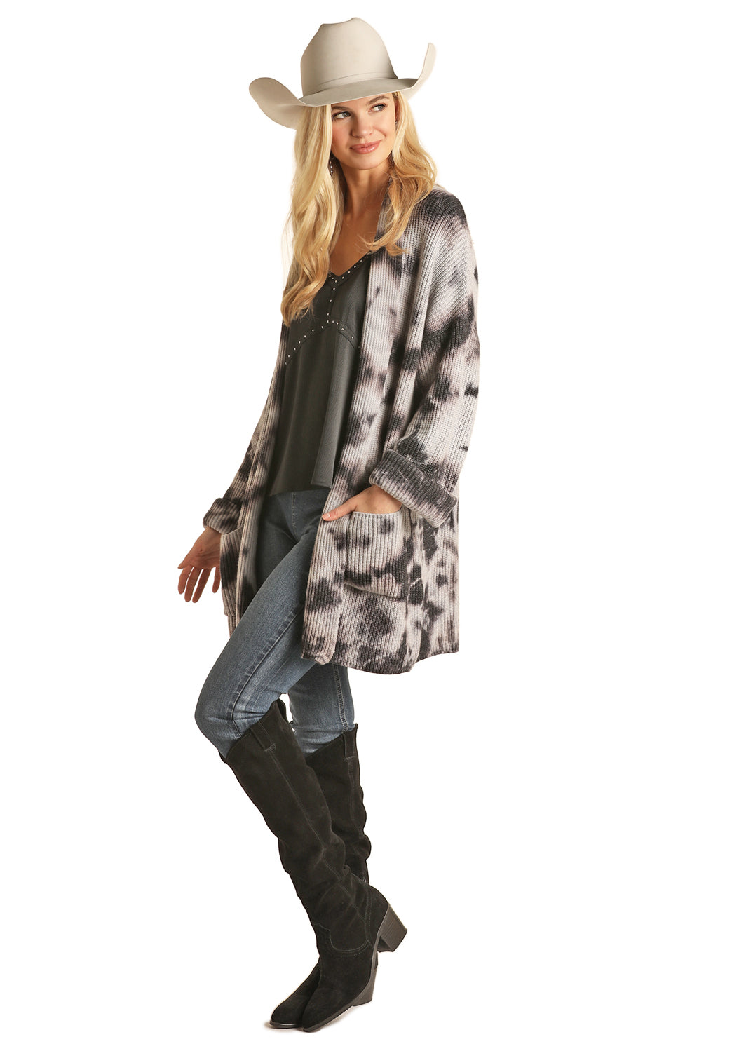 Panhandle Women's Tie Dyed Cardigarn