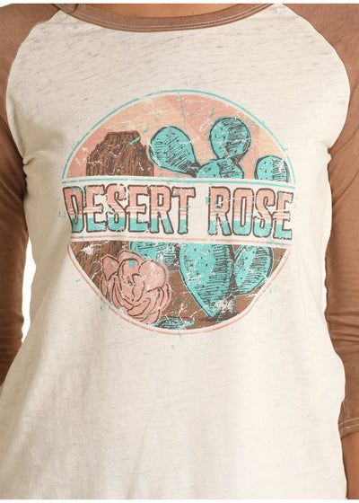 Rock & Roll Cowgirl Women's Desert Rose Tee