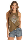 Rock & Roll Cowgirl Graphic Tank Top