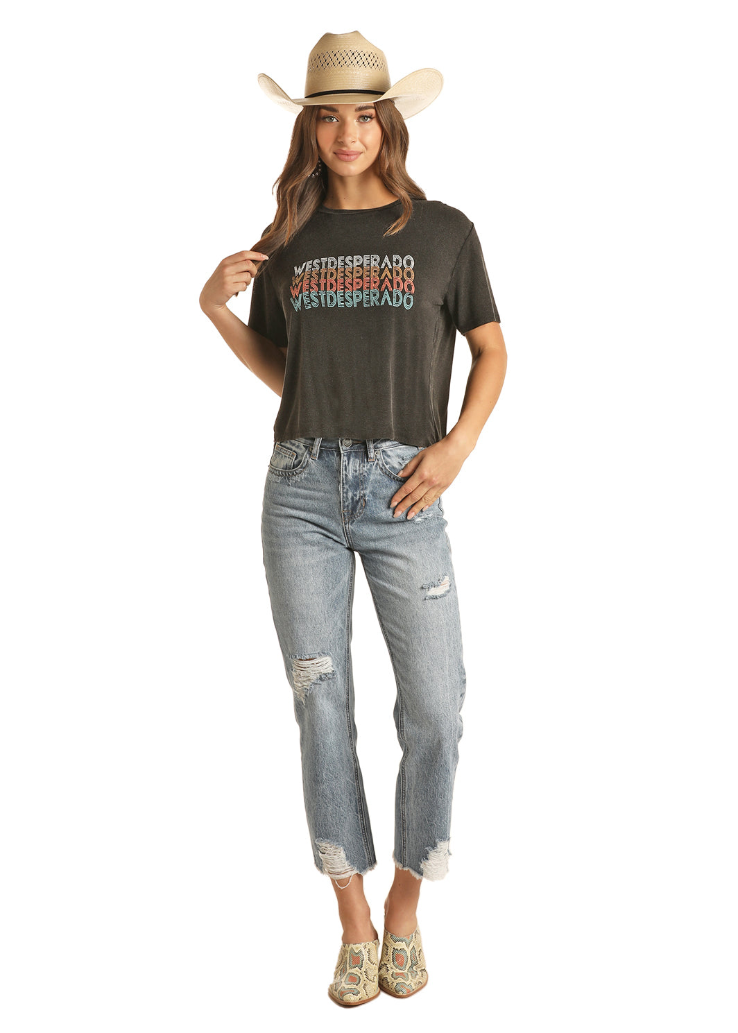 Rock & Roll Cowgirl West Desperado Tee