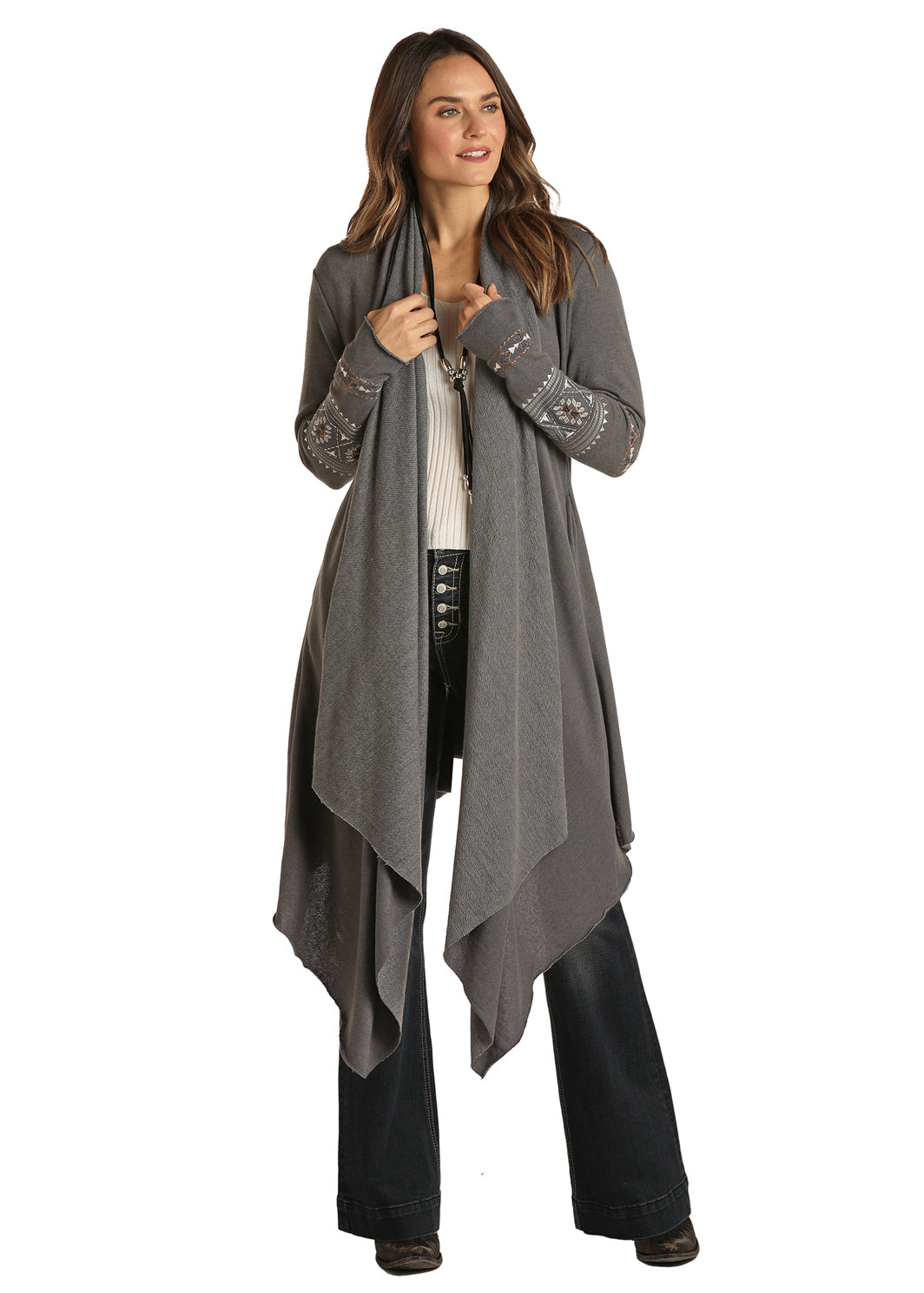 Panhandle Women's Drape Front Duster