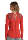 Panhandle Women's Aztec Embroidery Top