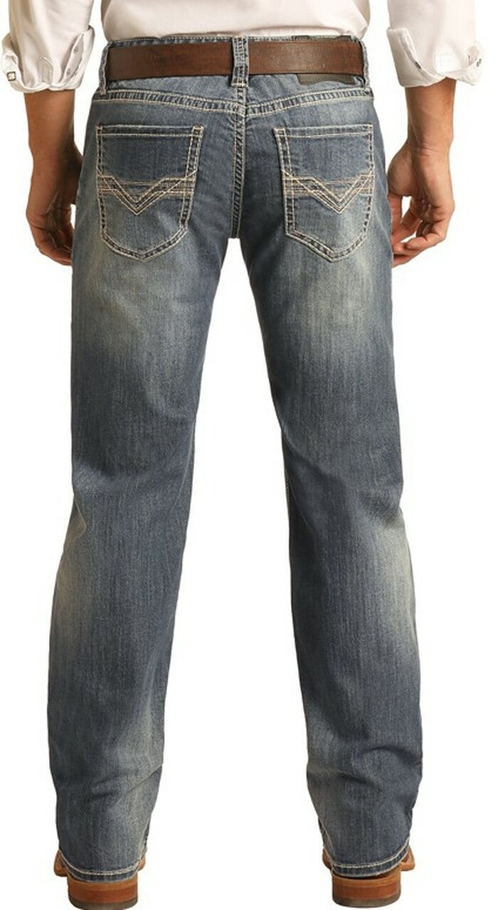 jam mini geweld Rock & Roll Denim Men's Relaxed Fit Straight Bootcut Jeans - Centerville  Western Store
